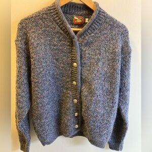 Alps fine women’s apparel acrylic mohair wool cardigan sweater size large